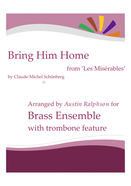 Bring Him Home from 'Les Miserables' - brass ensemble with trombone solo image number null