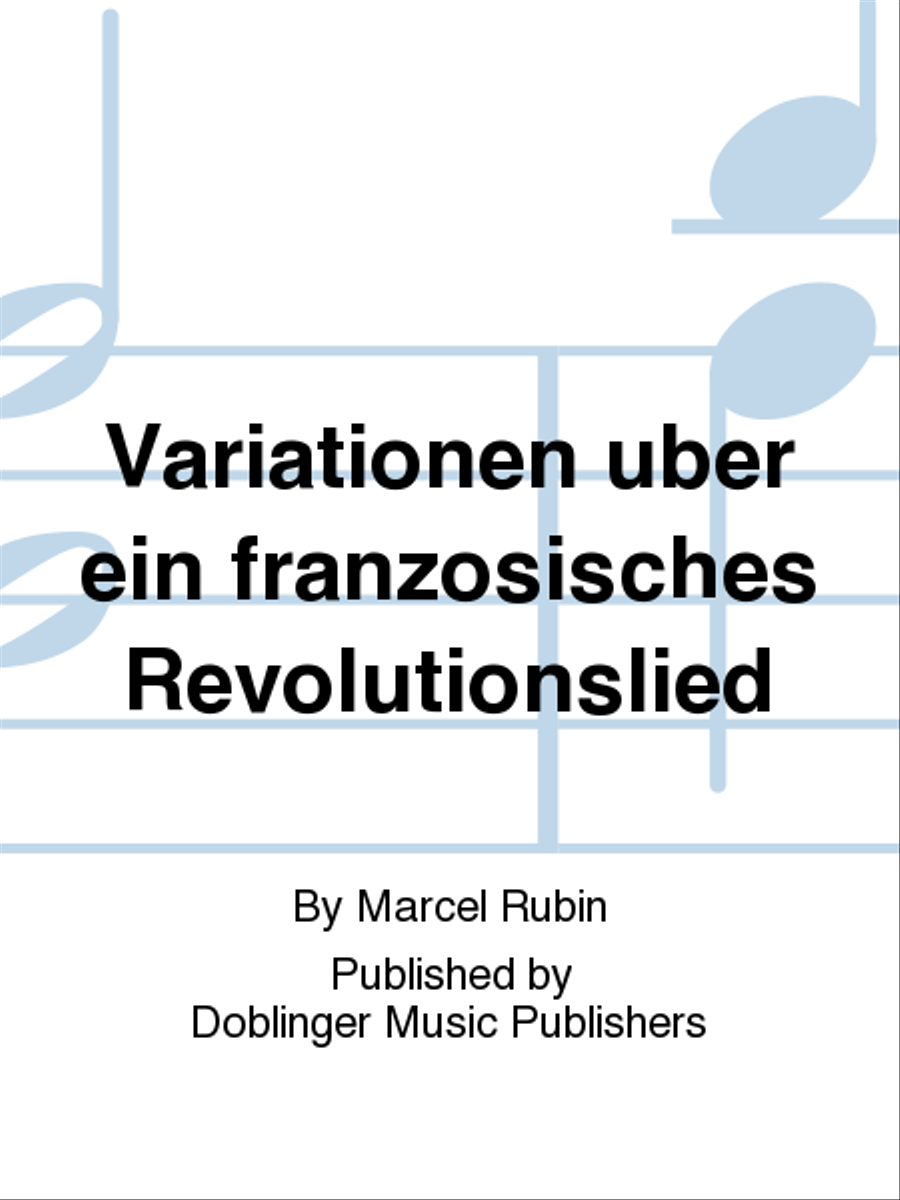 Variationen uber ein franzosisches Revolutionslied Trumpet scores gallery preview page 1