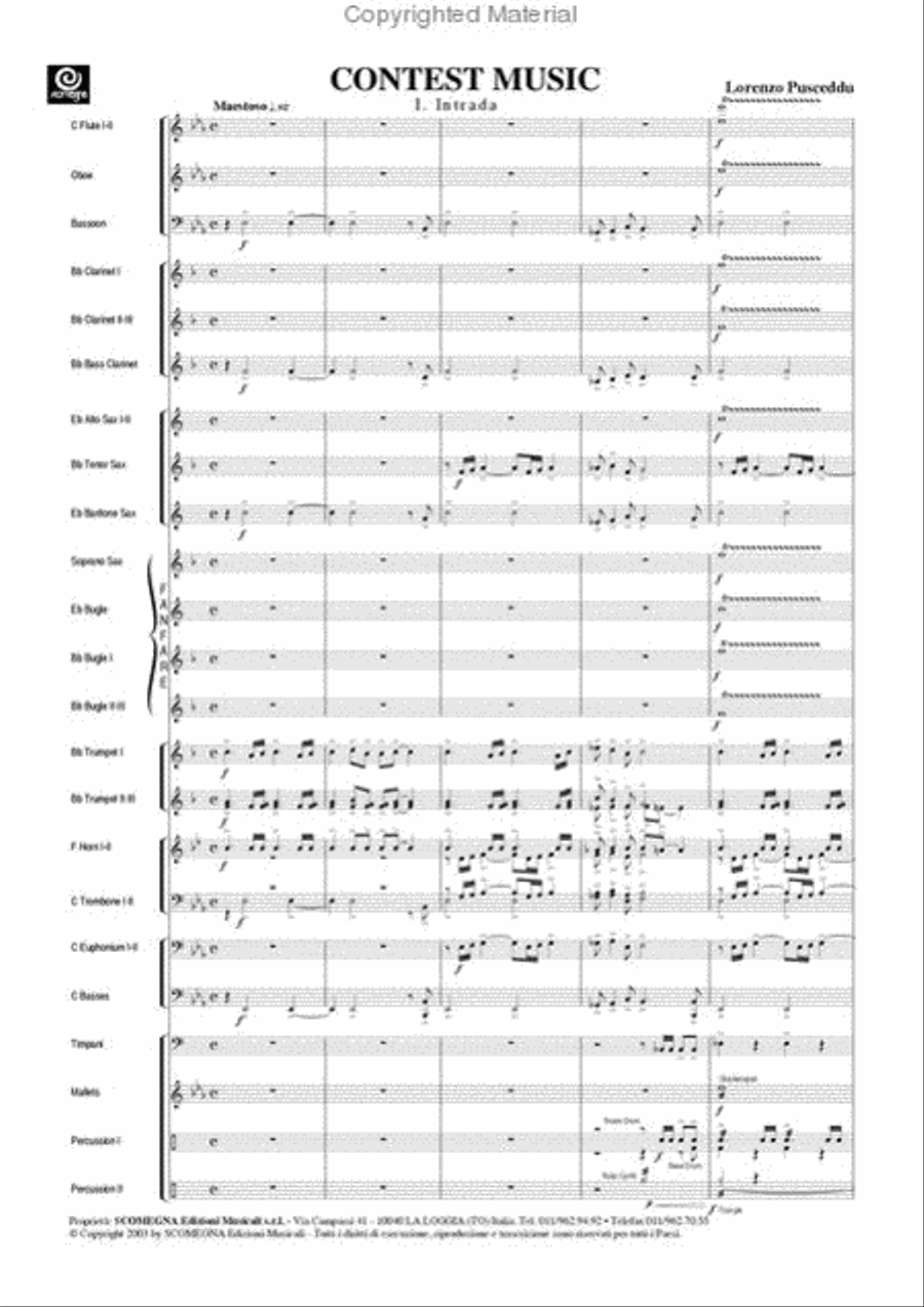 Contest Music Concert Band scores gallery preview page 3