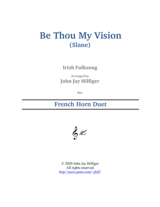 Book cover for Be Thou My Vision for French Horn Duet