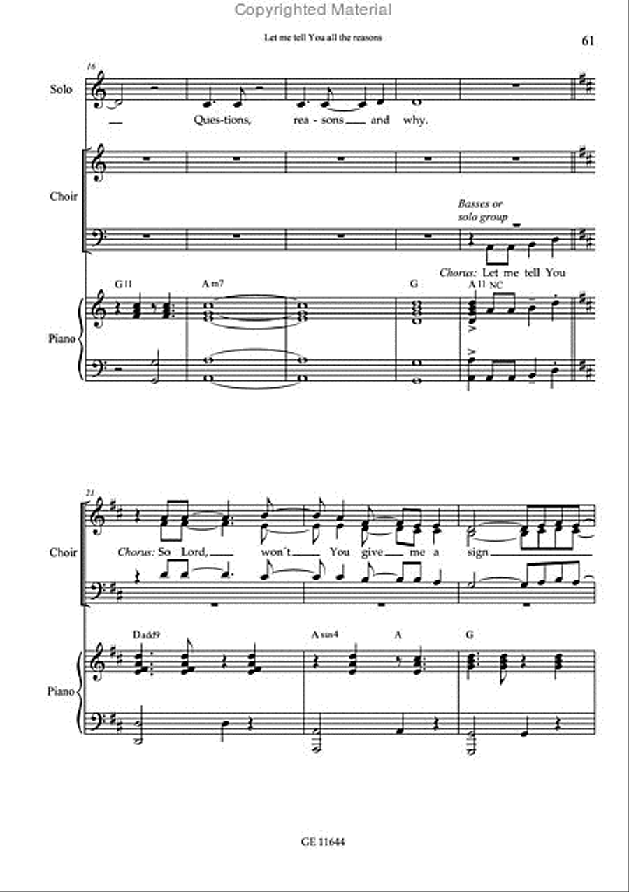 Yes, I'm coming home 4-Part scores gallery preview page 13