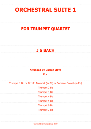 Book cover for Orchestral suite 1 (Overture) - Trumpet ensemble