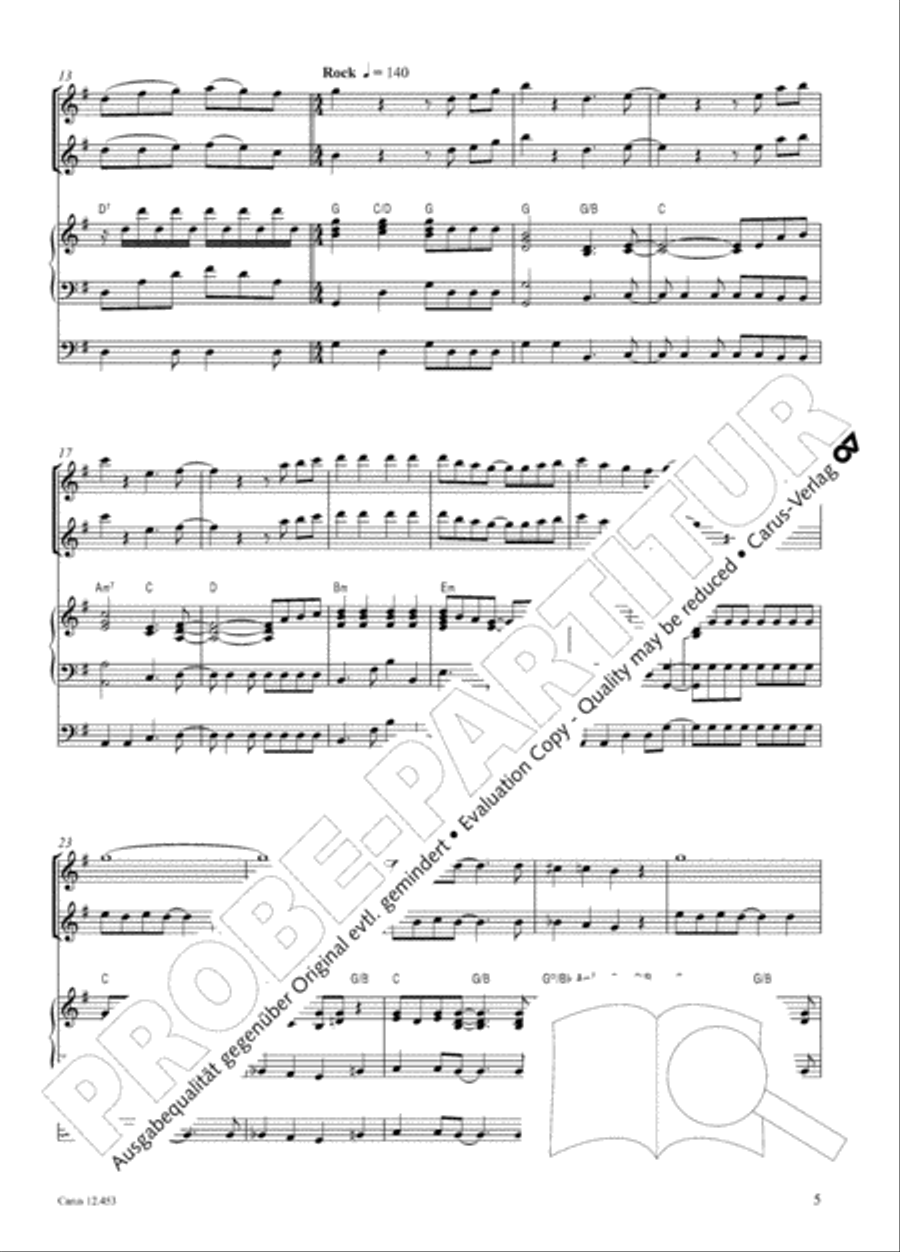 Die Weihnachtskiste. Ein Musical zur Weihnachtszeit Children's Choir scores gallery preview page 6