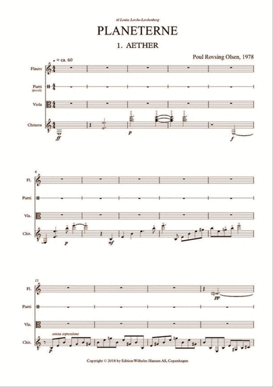 Planeterne Op.80 Flute scores gallery preview page 4