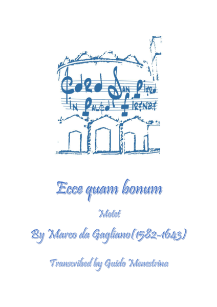 Marco da Gagliano - Ecce quam bonum (Motet) image number null