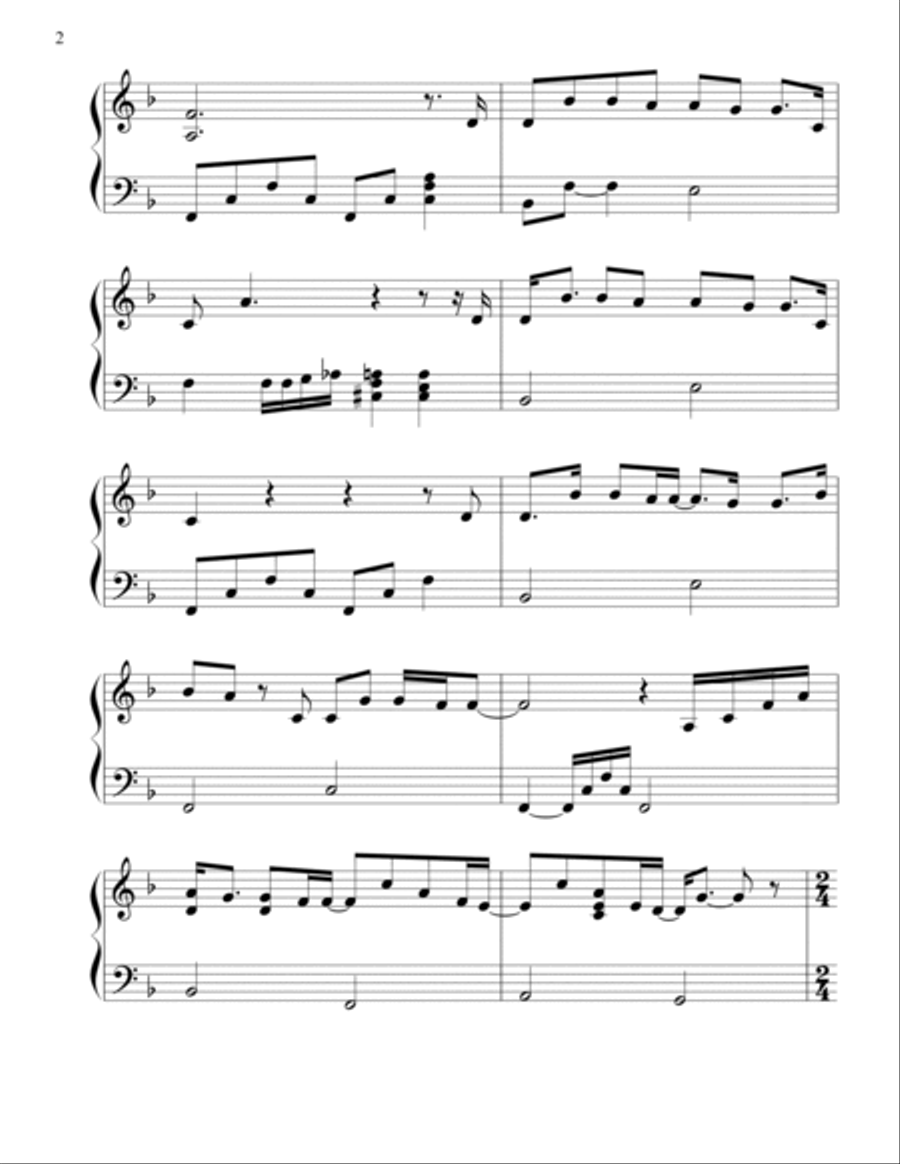 Slipping Through My Fingers Piano Solo scores gallery preview page 2