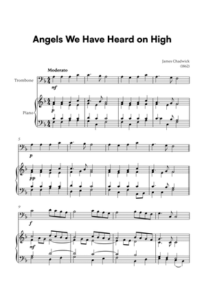 Book cover for Angels we have heard on high (for Trombone and Piano)