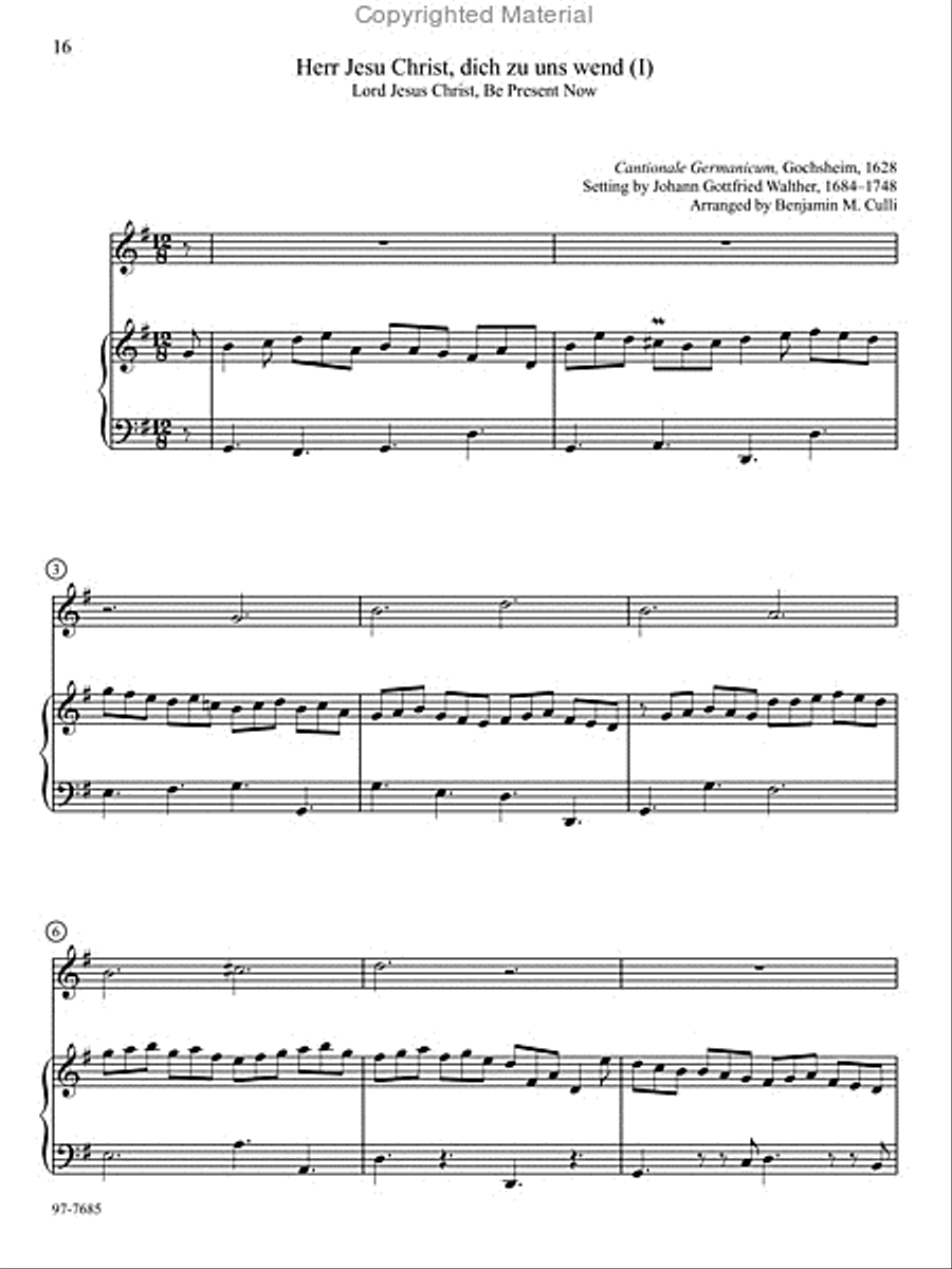 Duo Baroque: Classic Chorale Preludes Arranged for Keyboard and Any Solo Instrument, Vol. 2 Bassoon scores gallery preview page 5