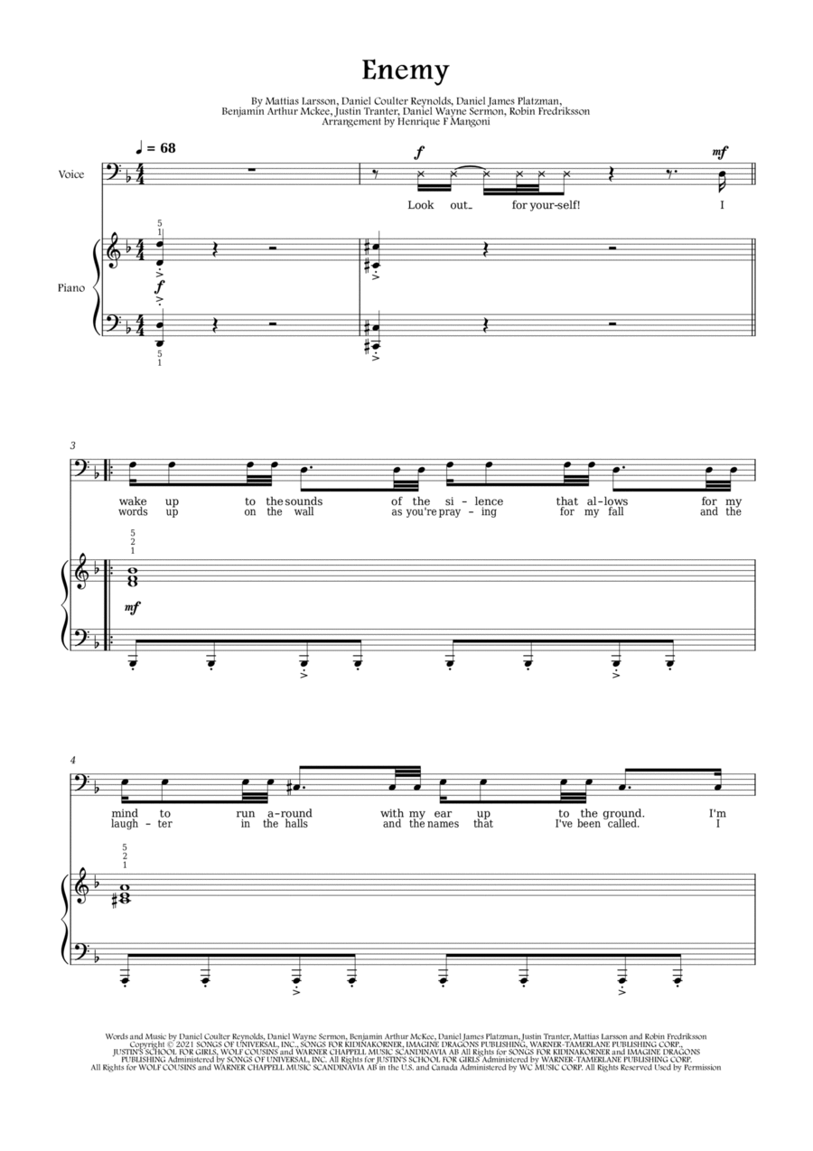 Enemy Voice scores gallery preview page 1