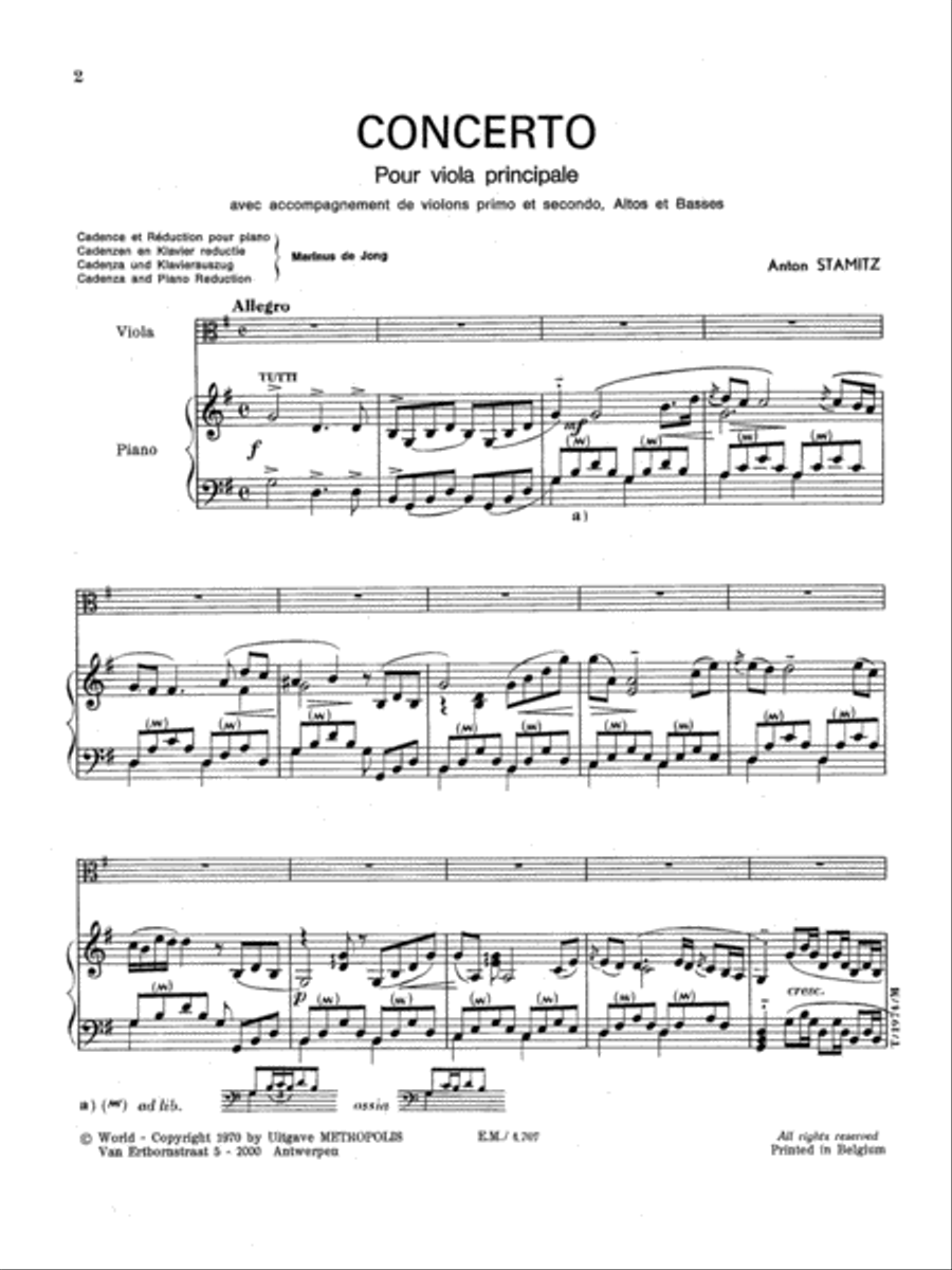 Concerto for Viola and Orchestra Orchestra scores gallery preview page 2