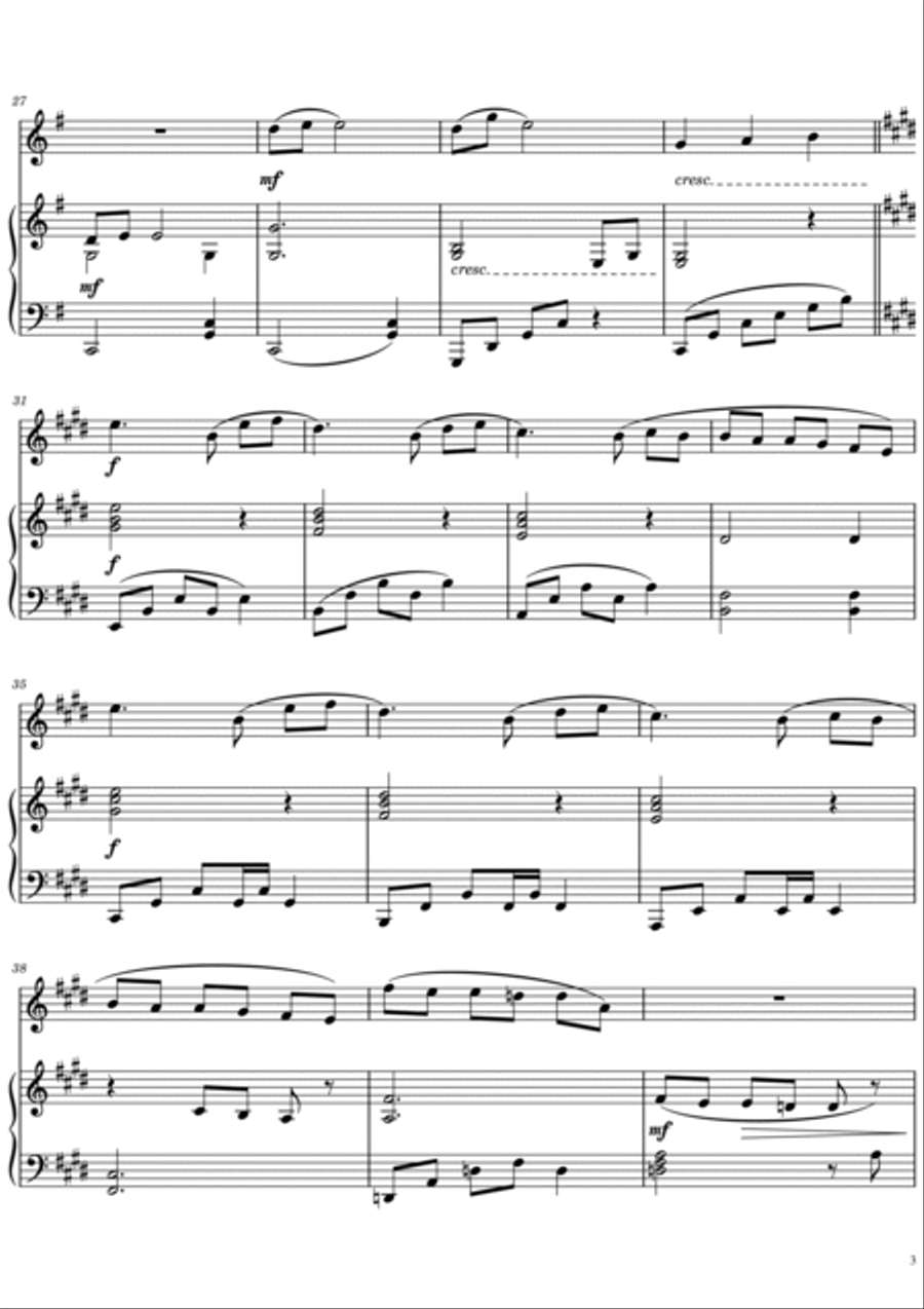 Romantic Flight Violin Solo scores gallery preview page 3