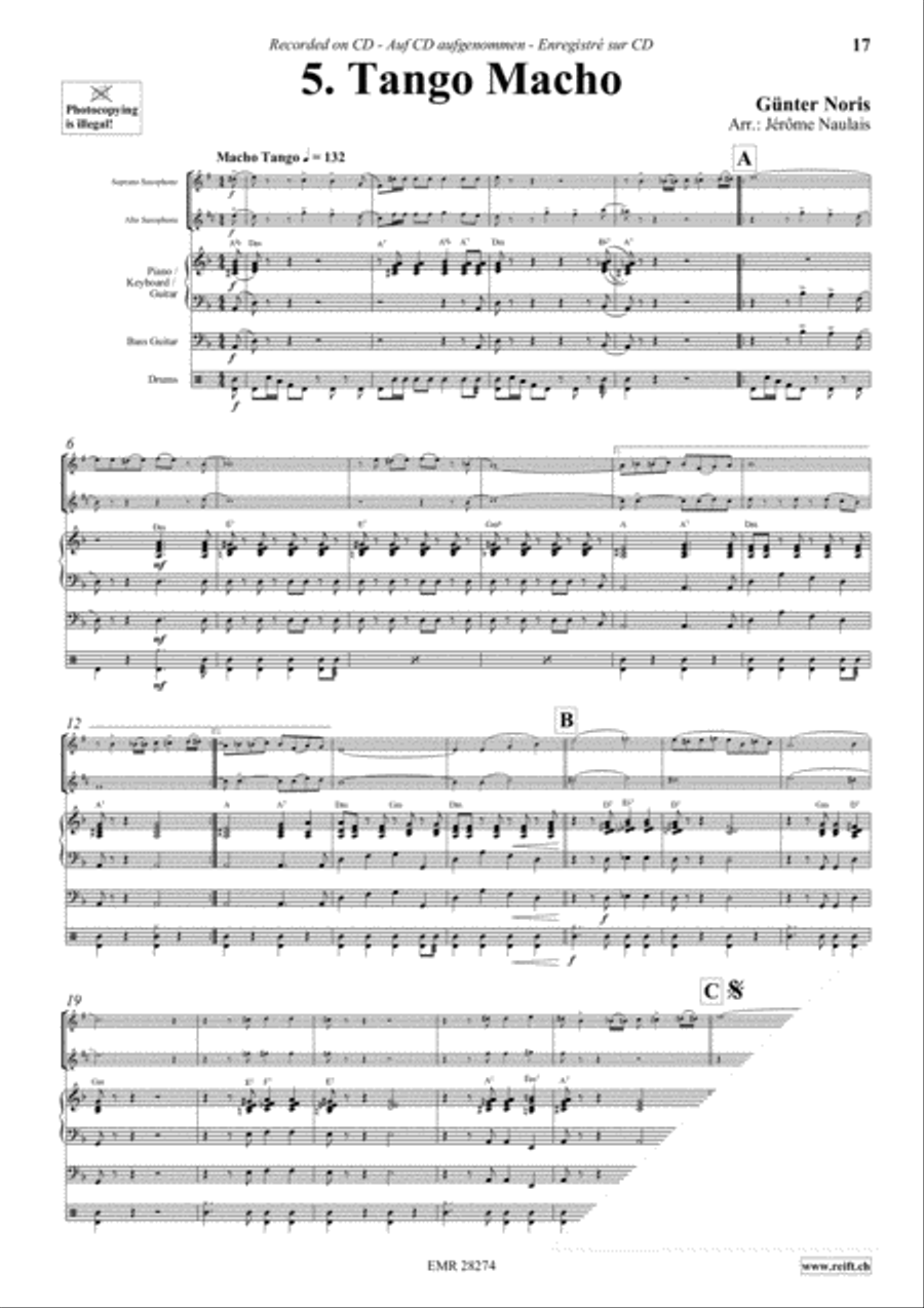 Let's Dance Volume 5 Woodwind Ensemble scores gallery preview page 7