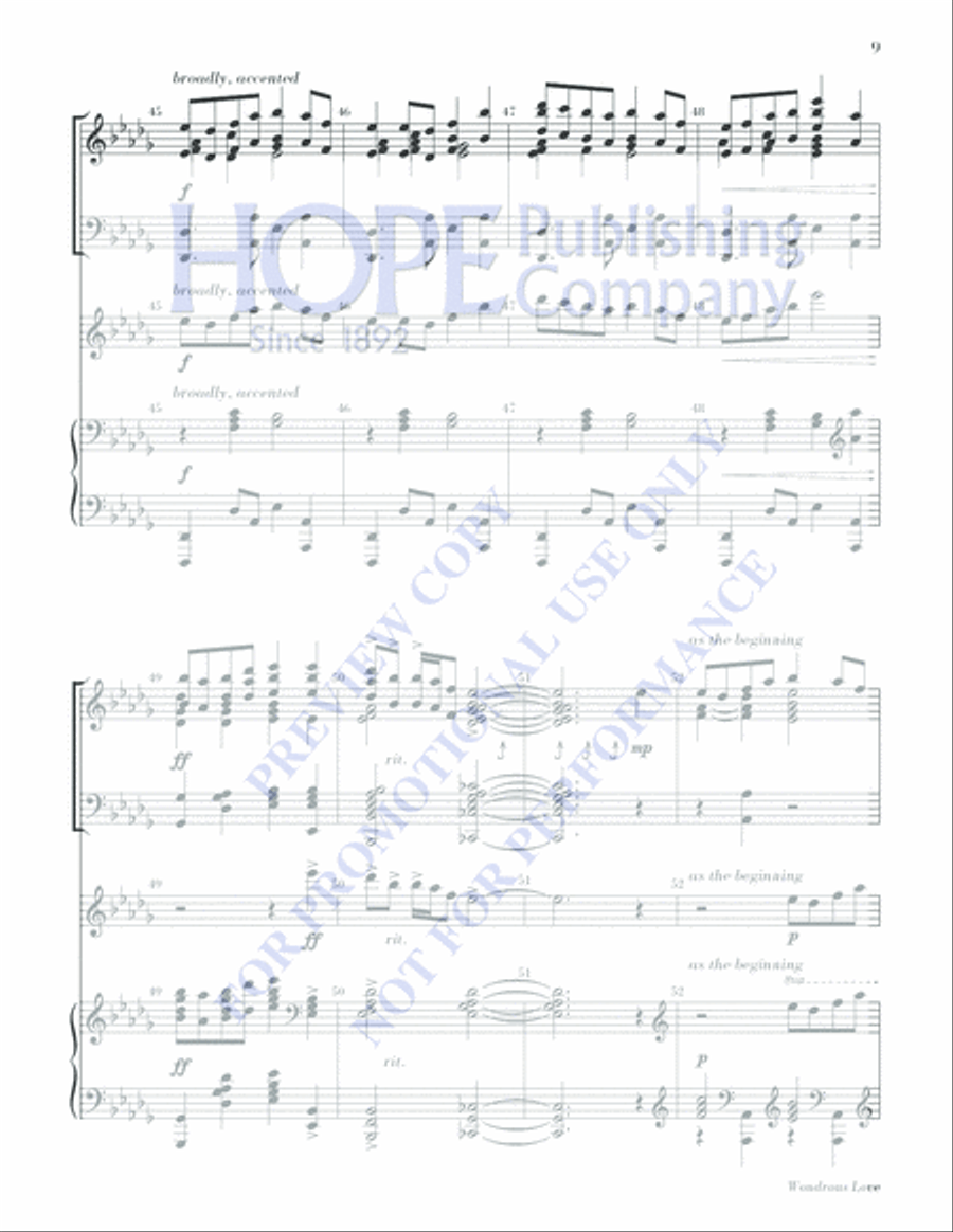 Wondrous Love Is This Wondrous Love Is This Handbell Choir scores gallery preview page 9