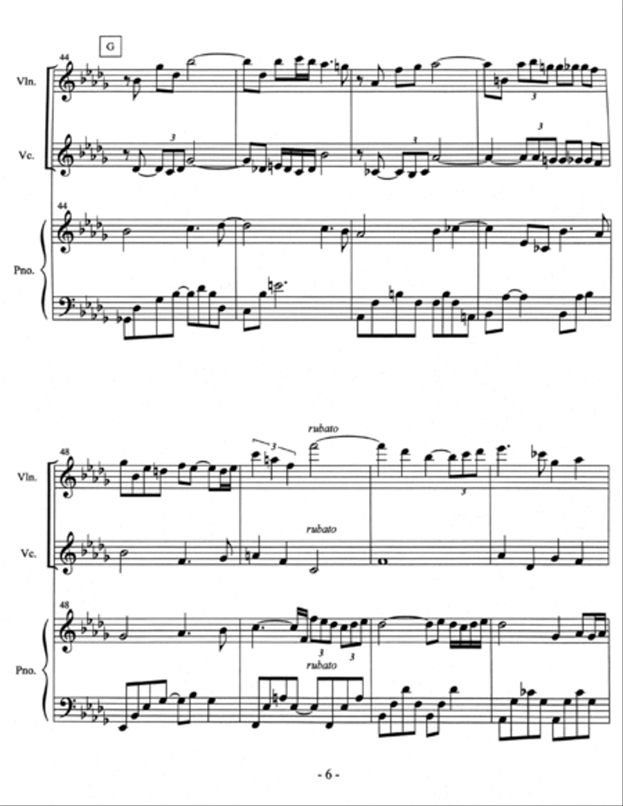 Vern's Turn (Trio version) Piano Trio scores gallery preview page 6