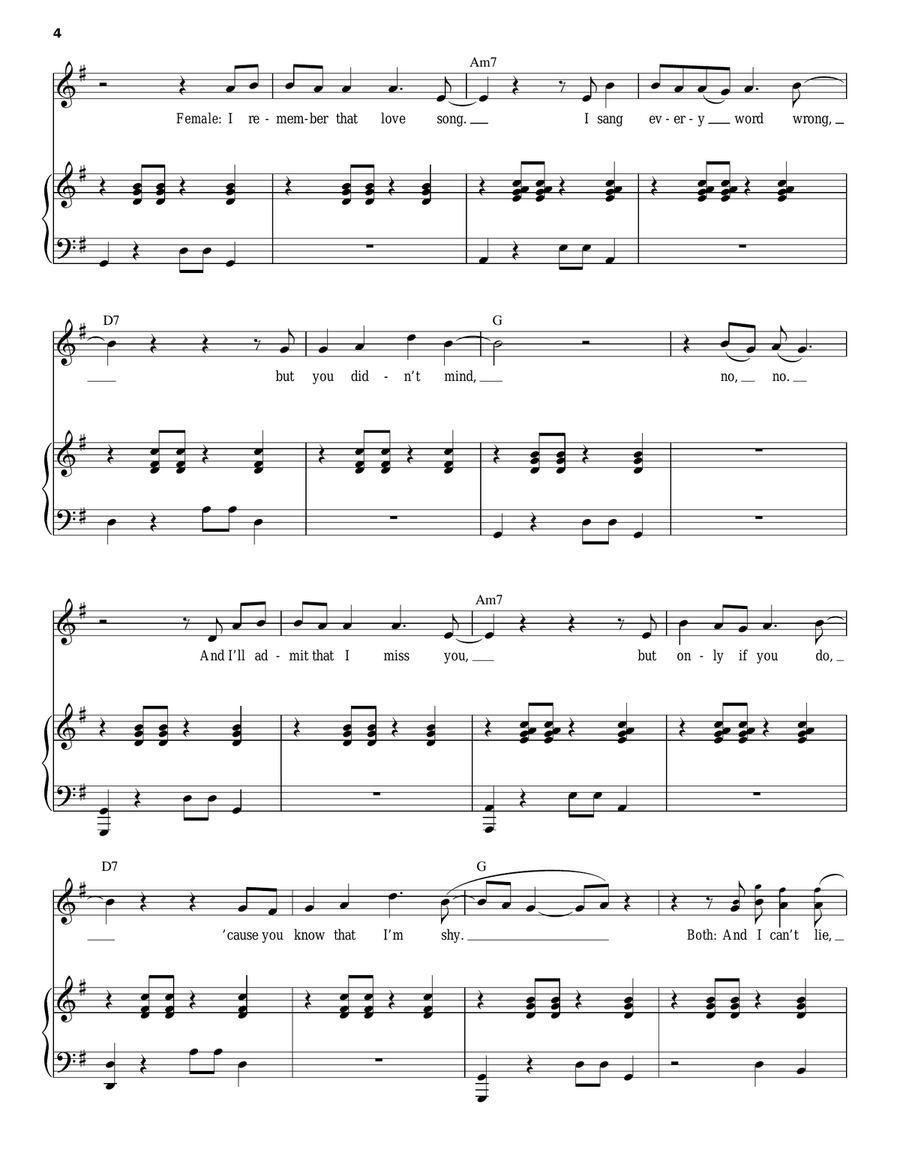 Someday Piano, Vocal scores gallery preview page 4