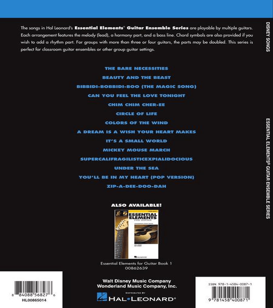 Disney Songs Guitar Ensemble scores gallery preview page 7