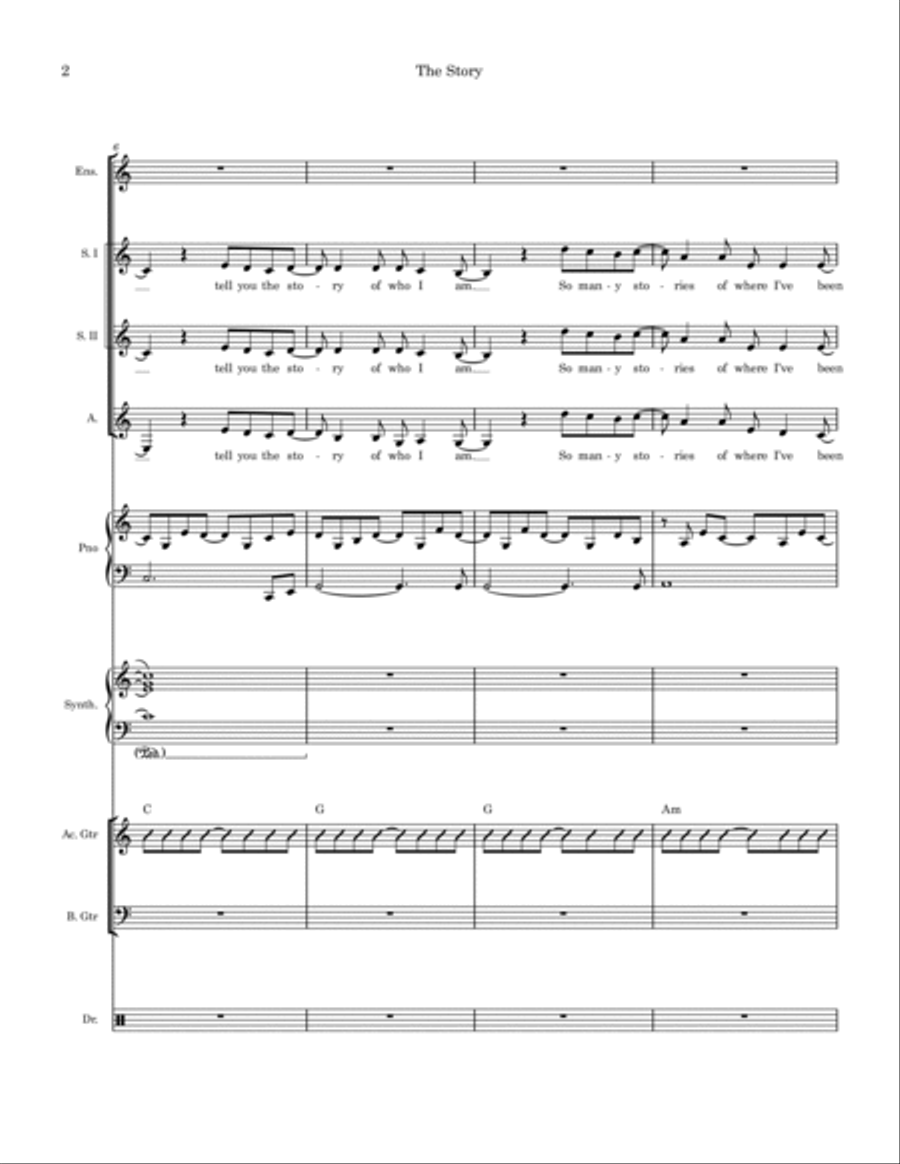 The Story Small Ensemble scores gallery preview page 2