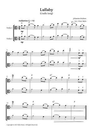 Brahms Lullaby - Violin duet