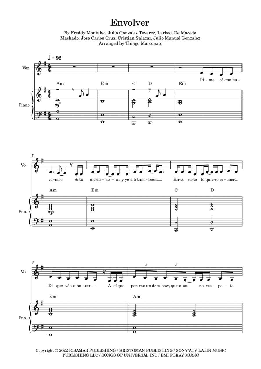Envolver Envolver Voice scores gallery preview page 1