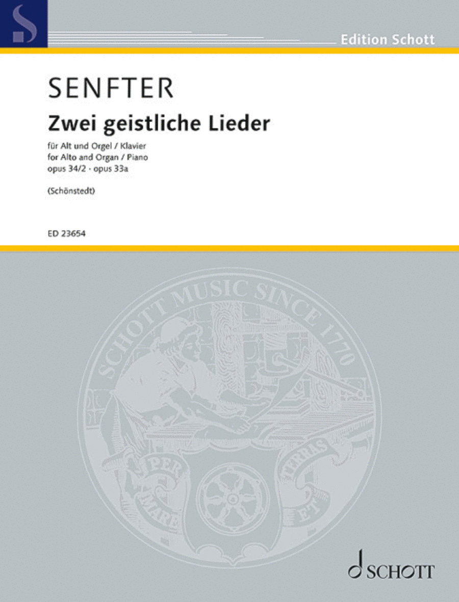 Zwei Geistliche Lieder Voice scores gallery preview page 1