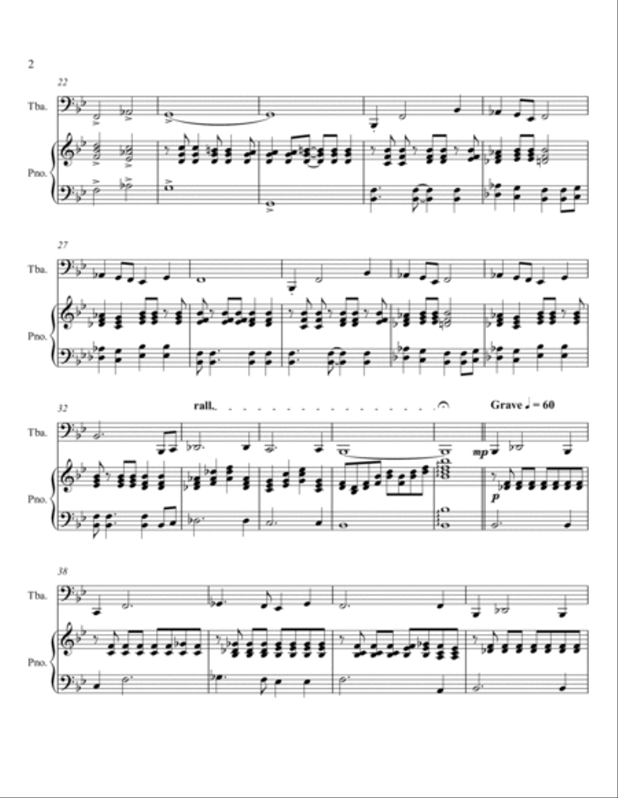 Bombardon - Tuba Bombardon - Tuba Piano scores gallery preview page 2