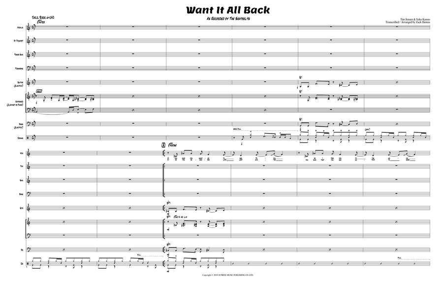Want It All Back Jazz Ensemble scores gallery preview page 2