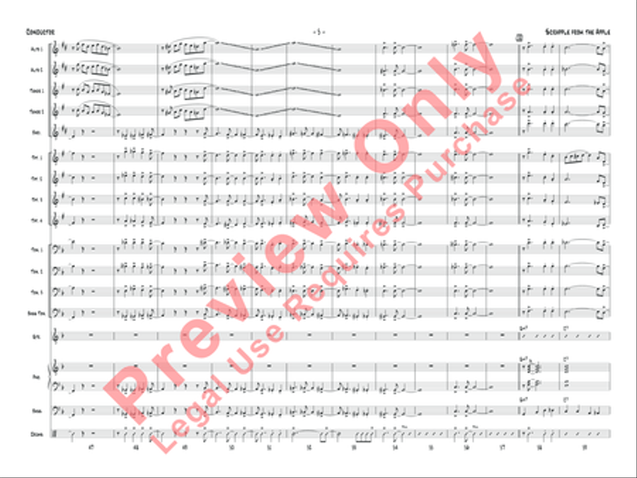 Scrapple from the Apple Jazz Ensemble scores gallery preview page 8