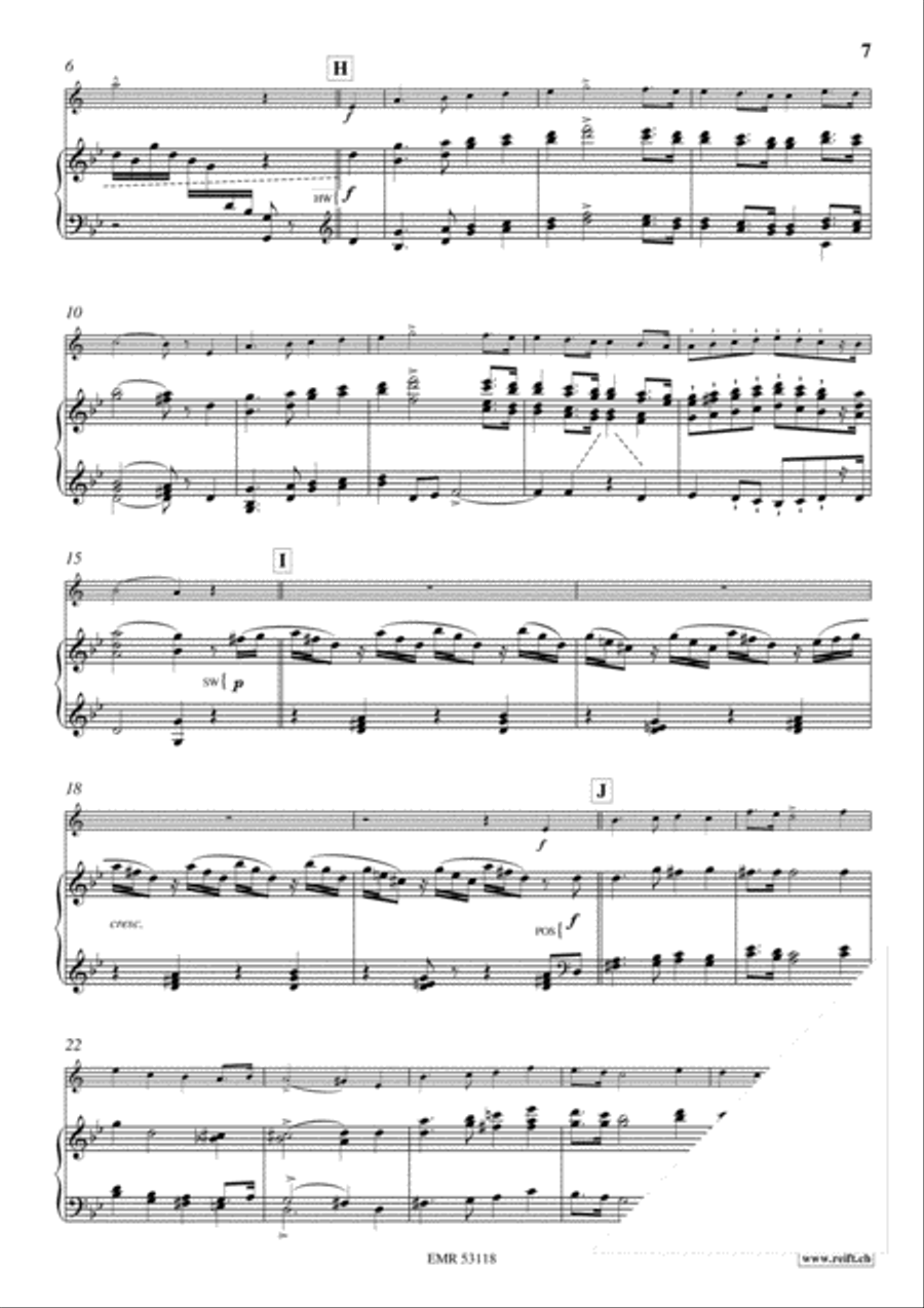 Drei Lieder ohne Worte Clarinet Solo scores gallery preview page 7