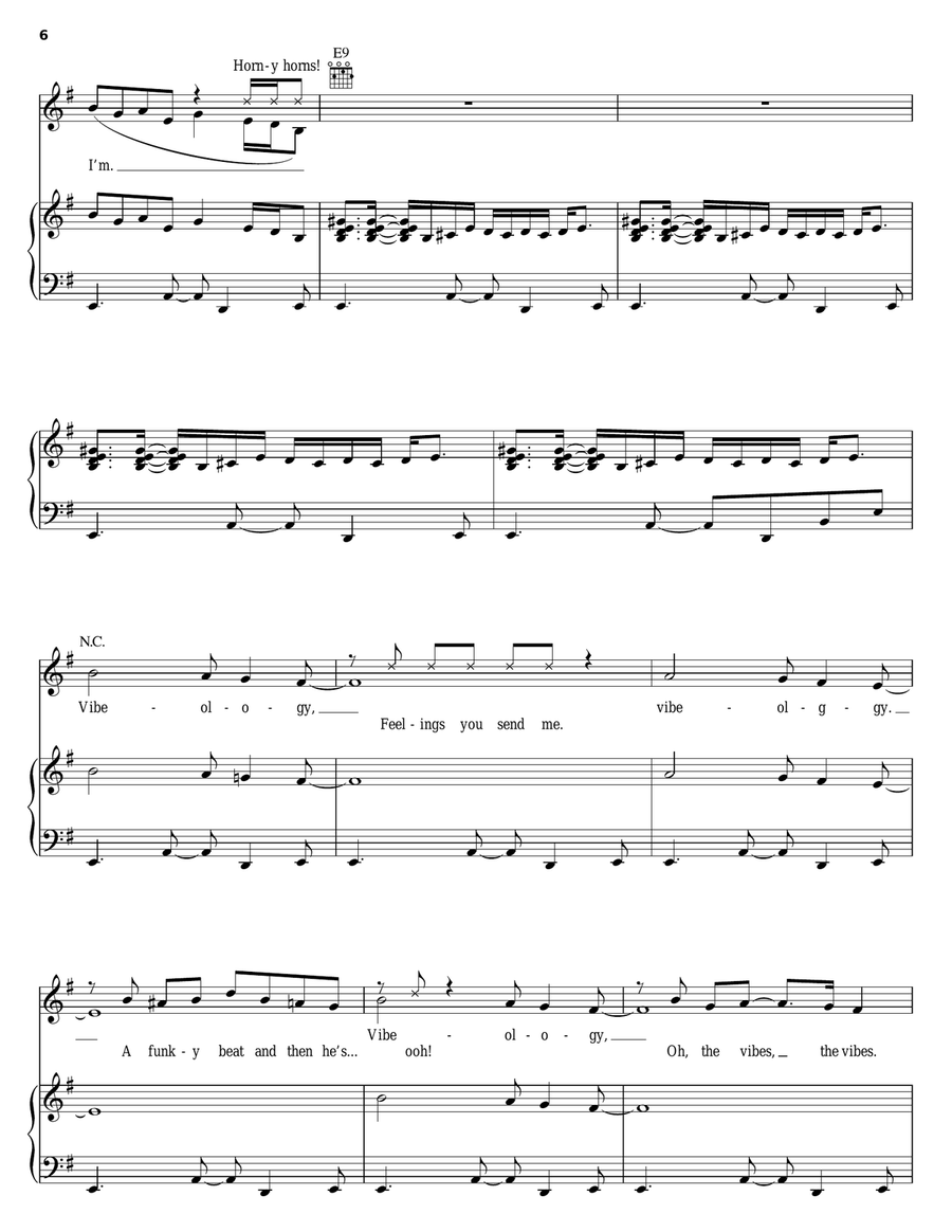 Vibeology Piano, Vocal, Guitar scores gallery preview page 6