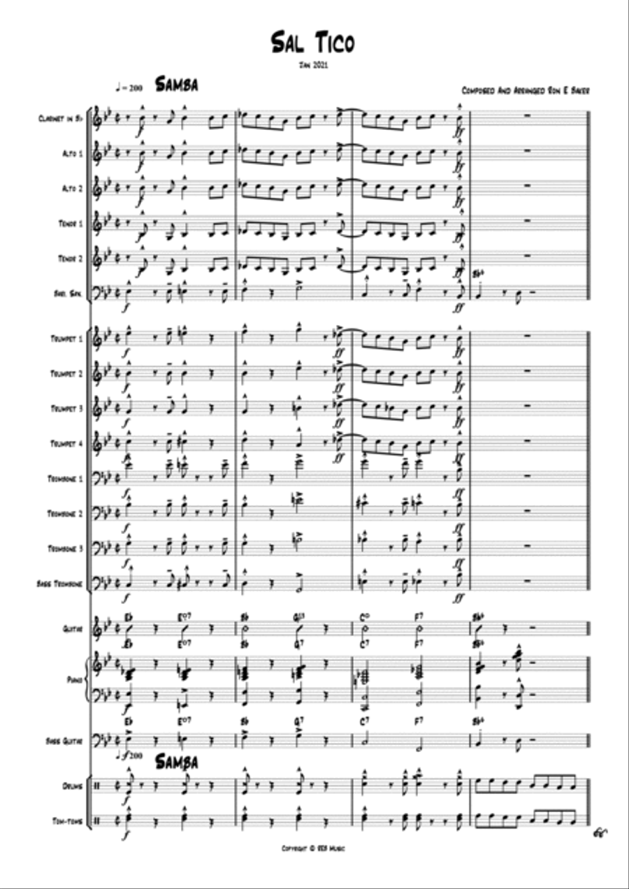 Sal Tico Jazz Ensemble scores gallery preview page 2