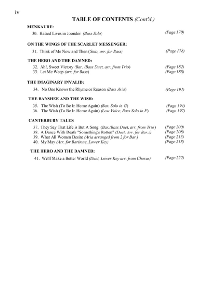 Anthology for Operatic Baritone and Bass Voice Guitar scores gallery preview page 5
