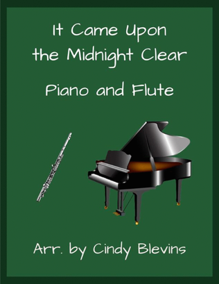 Book cover for It Came Upon the Midnight Clear, for Piano and Flute