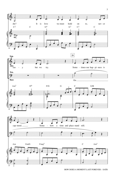 How Does A Moment Last Forever (from Beauty And The Beast) (arr. Mac Huff)