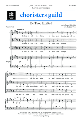 Be Thou Exalted