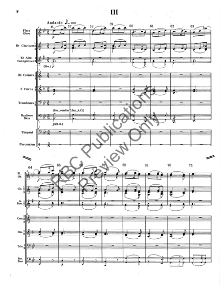 Quartett Concert Band scores gallery preview page 9