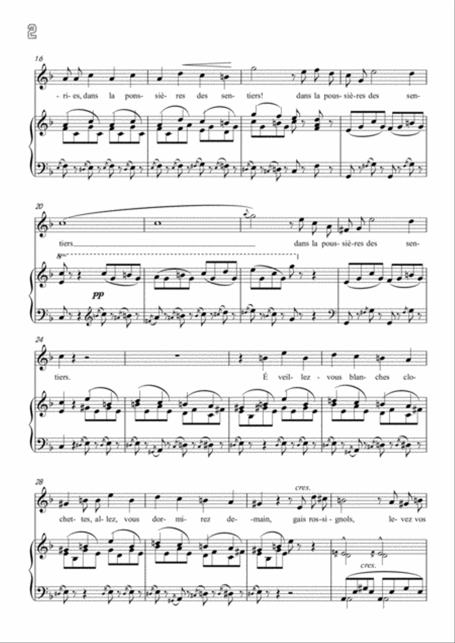 Meyerbeer-Fantaisie in F Major,for Voice and Piano Voice Solo scores gallery preview page 4