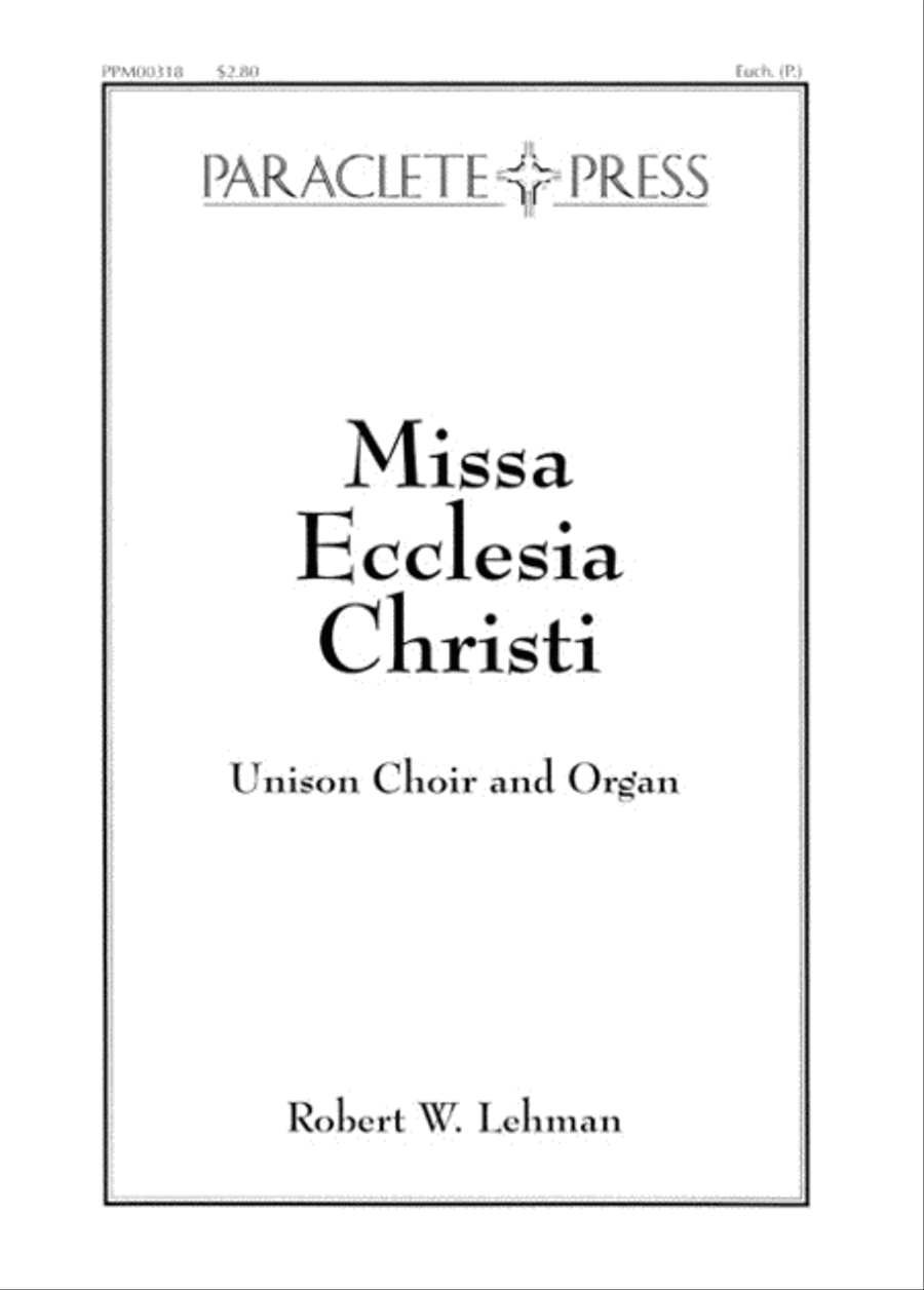 Missa Ecclesia Christi Unison Choir scores gallery preview page 1