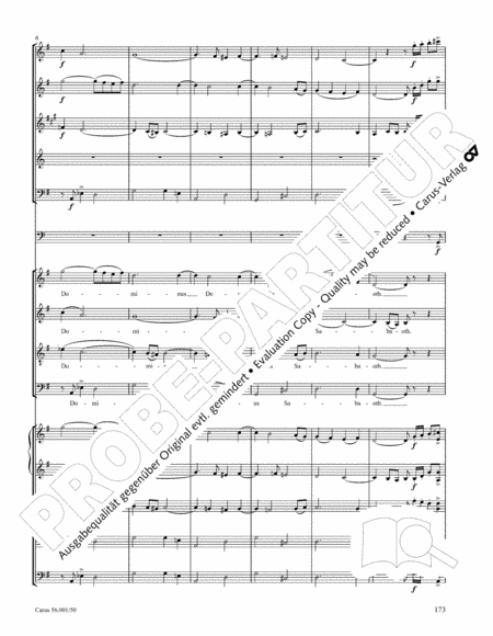 Messa a 4 voci con orchestra ("Messa di Gloria"). Arrangement for chamber orchestra arr. Joachim Linckelmann