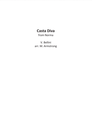Book cover for Casta Diva (from Norma - G. Puccini) arranged for voice and concert band