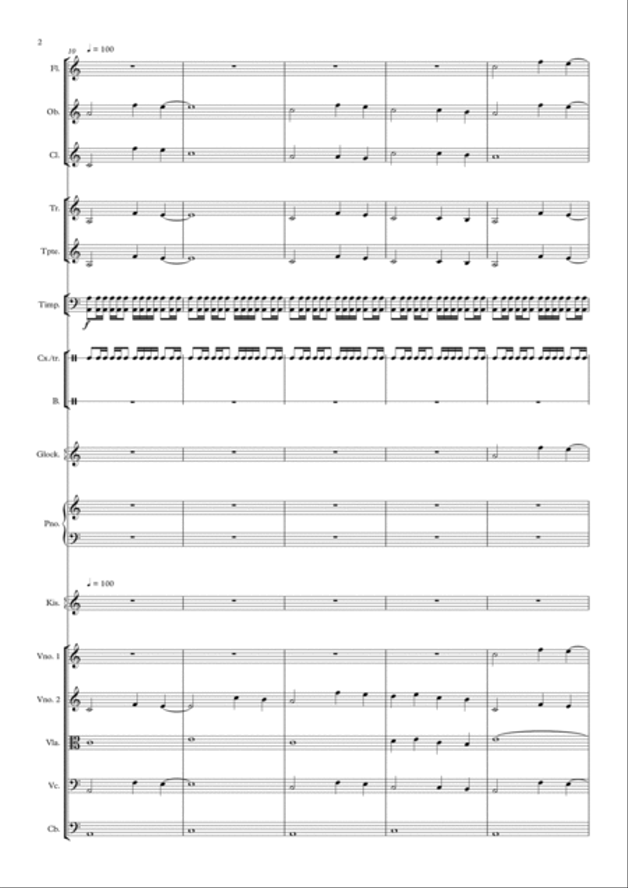 Enrinco´s Etude Full Orchestra scores gallery preview page 2