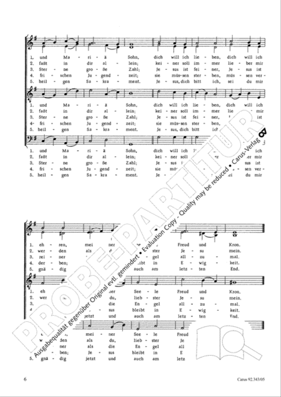 Doppelbauer, Orgelsatze zum Deutschen Liedproprium Choir scores gallery preview page 7