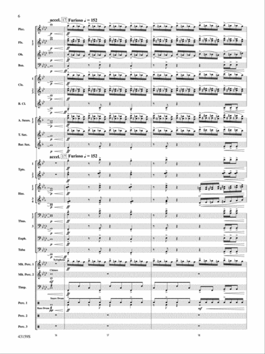 Panopticon Rising: Score Concert Band scores gallery preview page 6