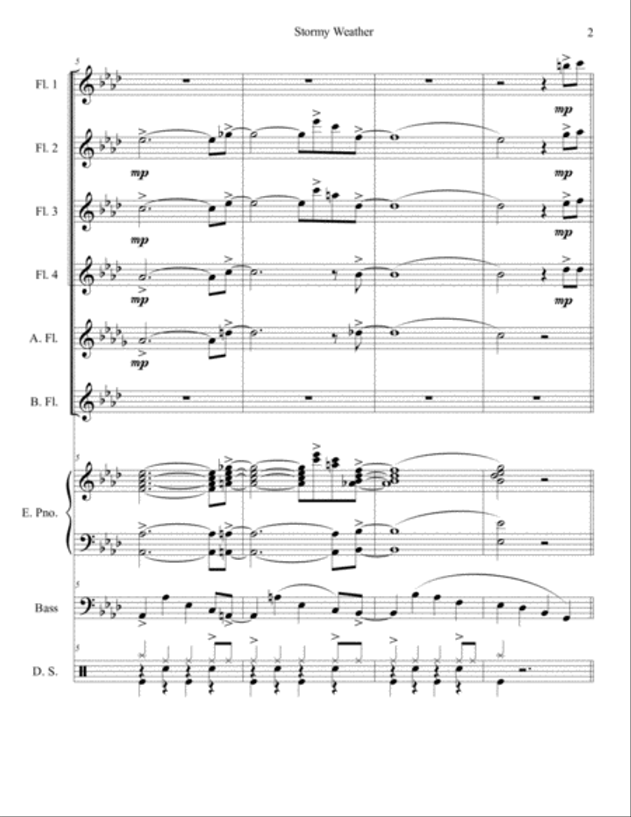 Stormy Weather Stormy Weather Small Ensemble scores gallery preview page 2
