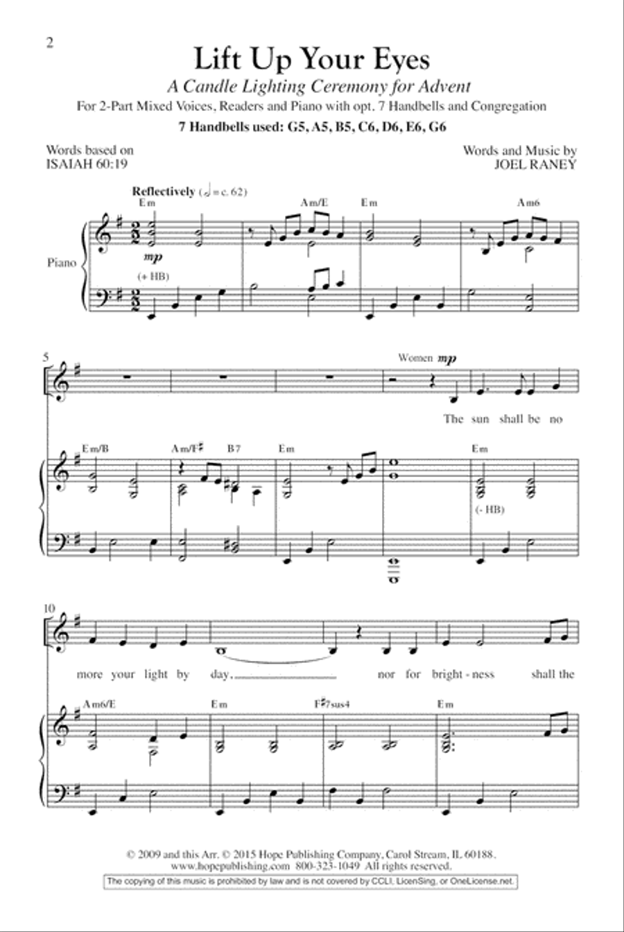 Lift Up Your Eyes Lift Up Your Eyes 2-Part scores gallery preview page 3