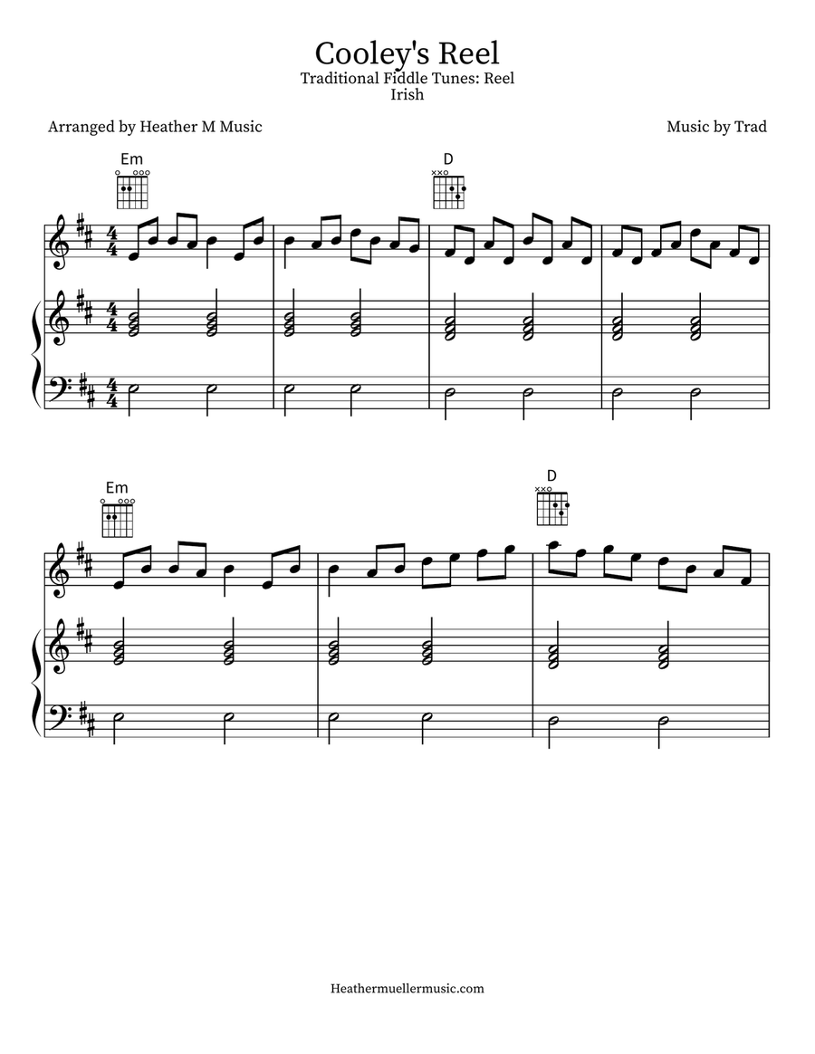Cooley's Reel Violin Solo scores gallery preview page 1