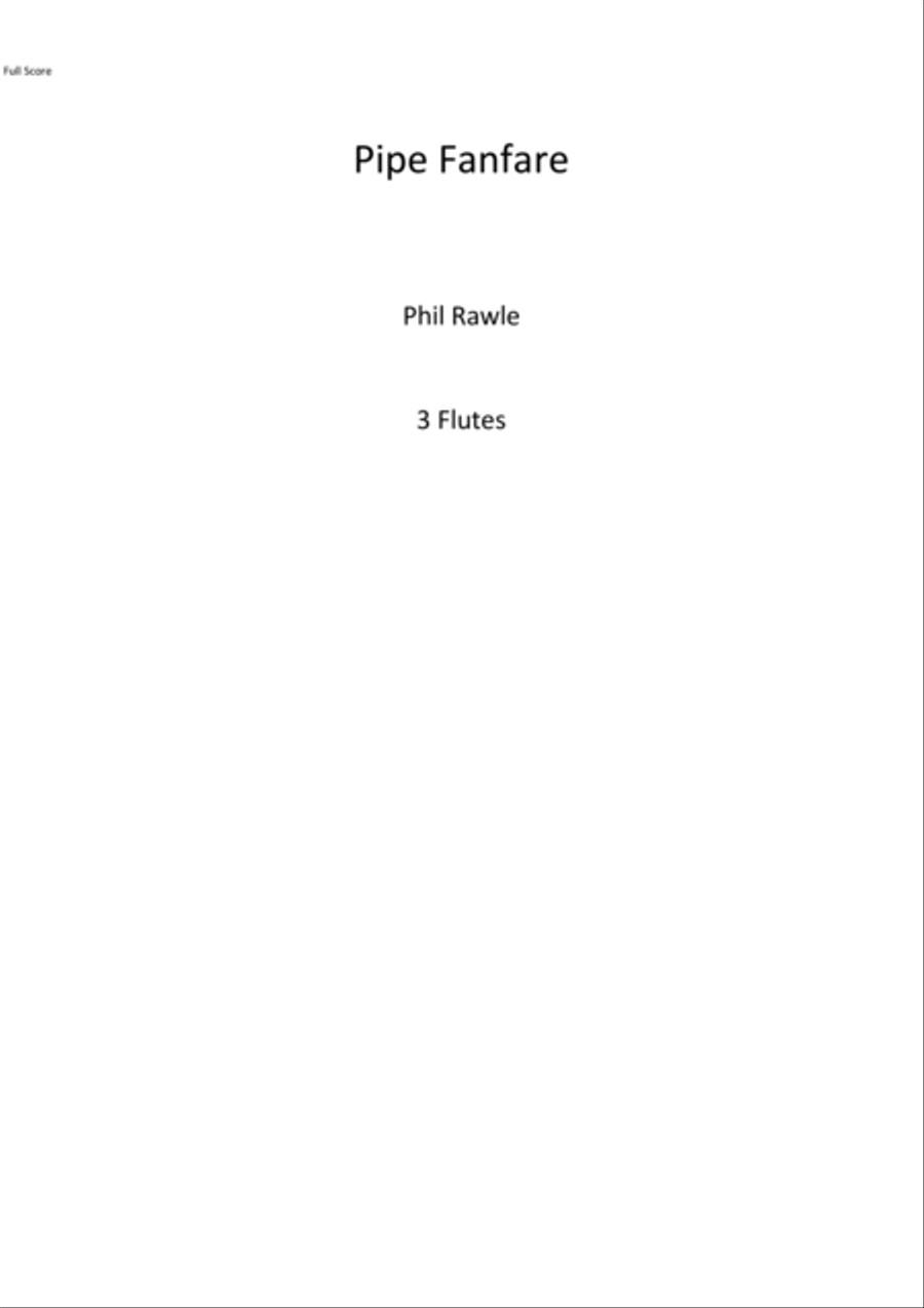 Pipe Fanfare Flute scores gallery preview page 1