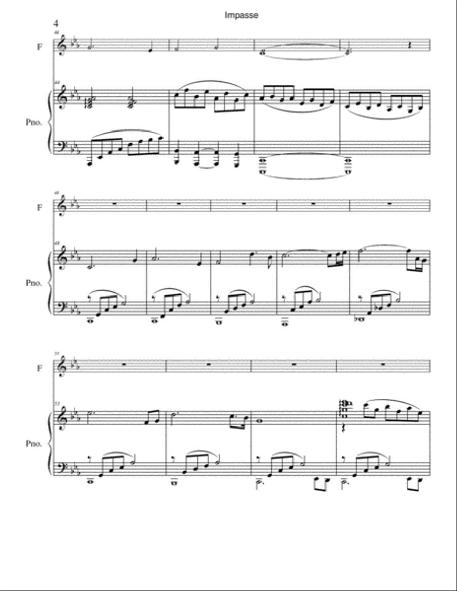Impasse Flute Solo scores gallery preview page 4