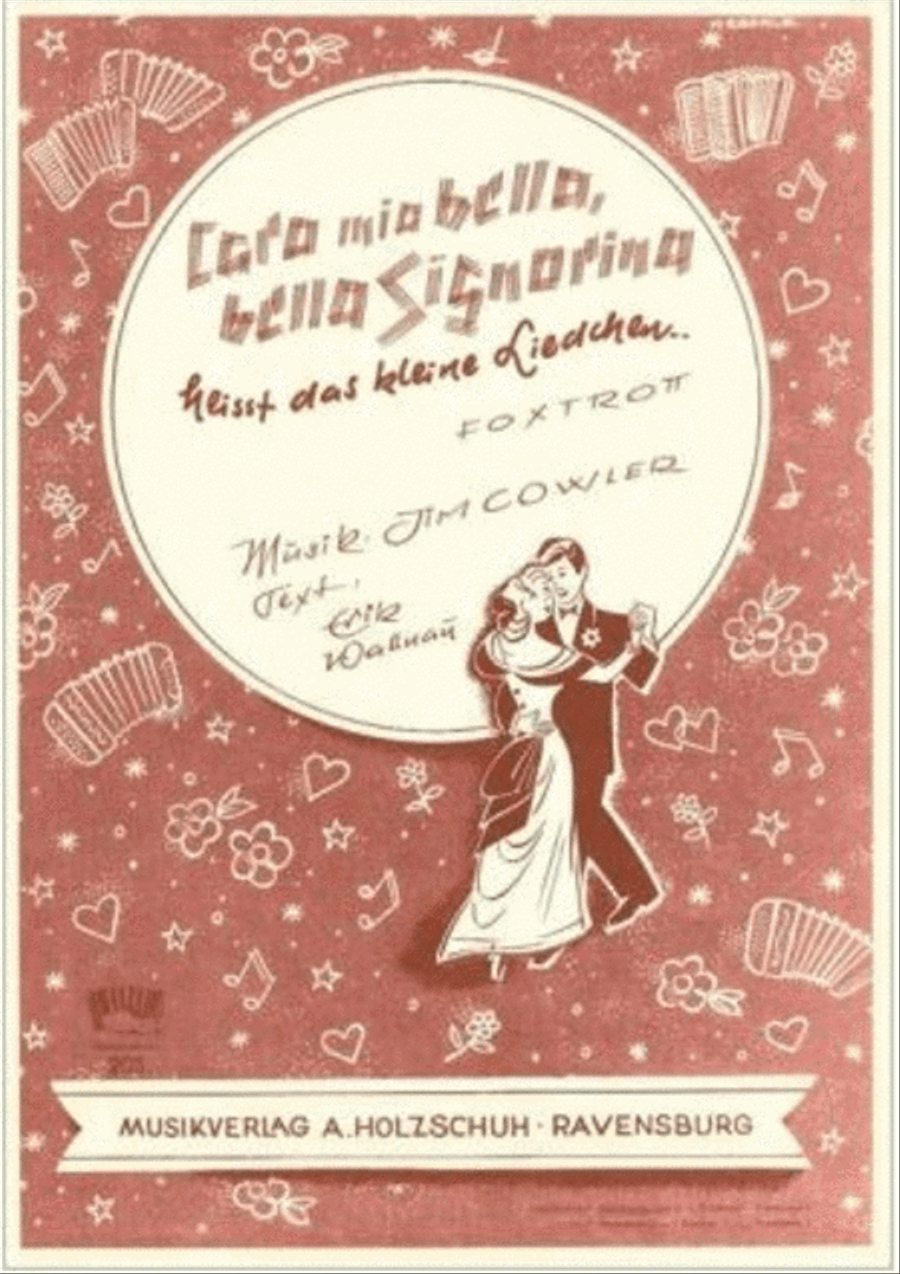 Cara mia bella, bella Signorina heisst das kleine Liedhcen.. Accordion scores gallery preview page 1