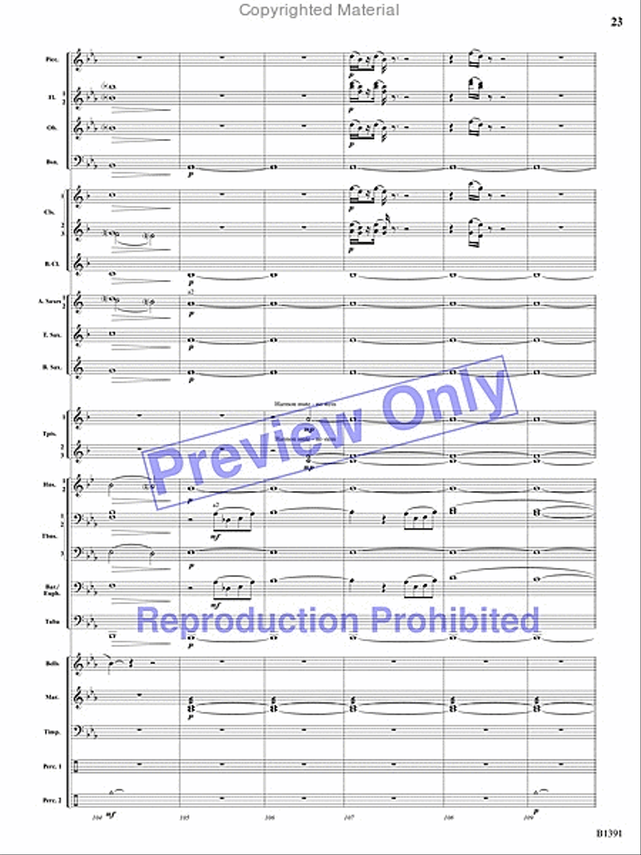 Sunburst Concert Band scores gallery preview page 56