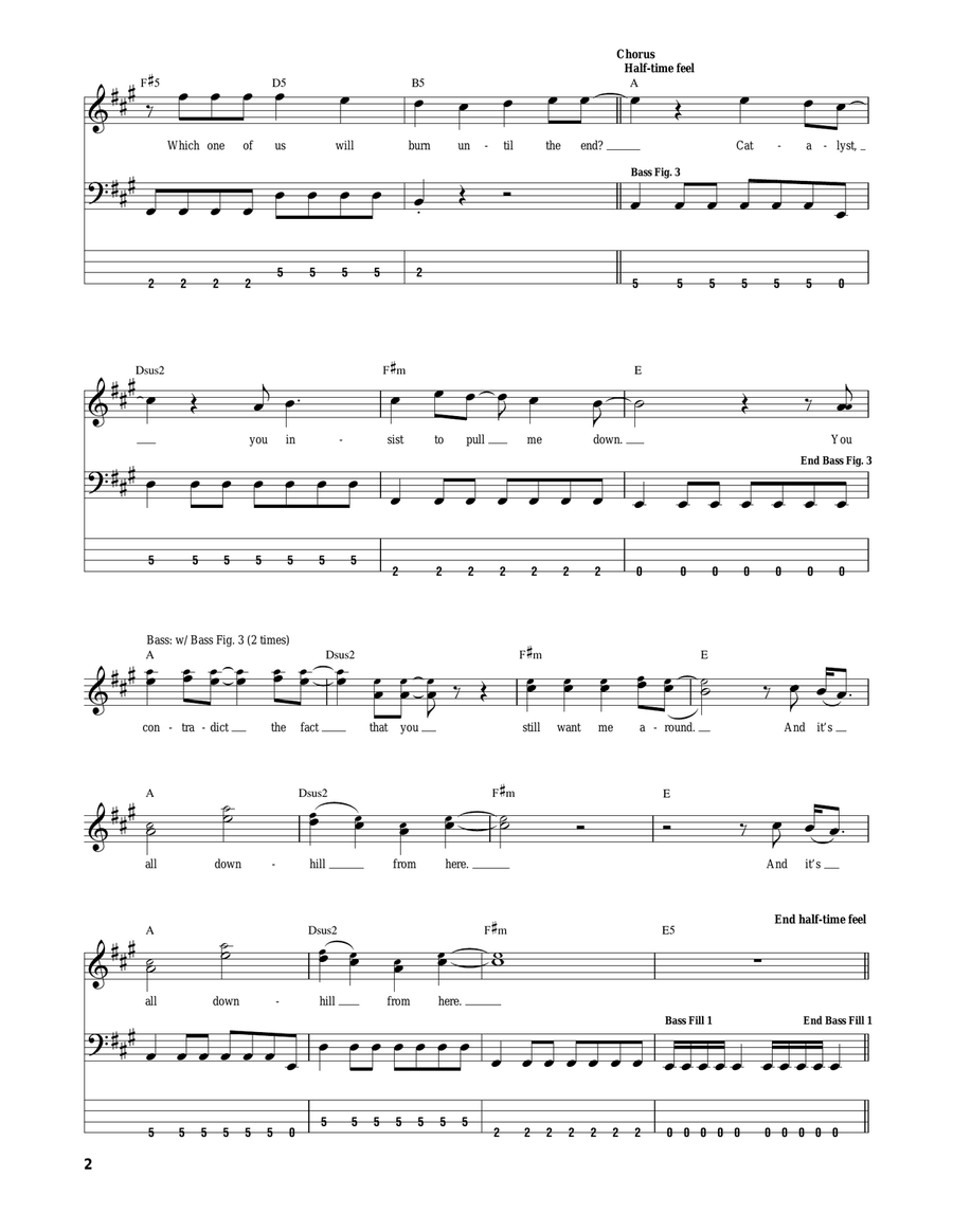 All Downhill From Here All Downhill From Here Acoustic Guitar scores gallery preview page 2